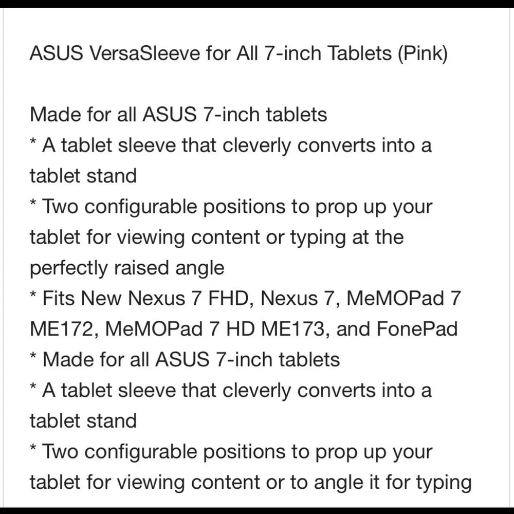 New Versa Sleeve for 7” Tablet